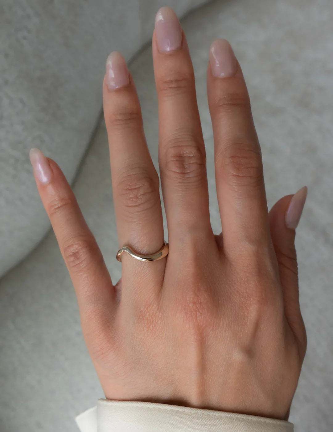 1.0CT Half Bezel Set Marquise Lab Grown Diamond Unique Ring With Band