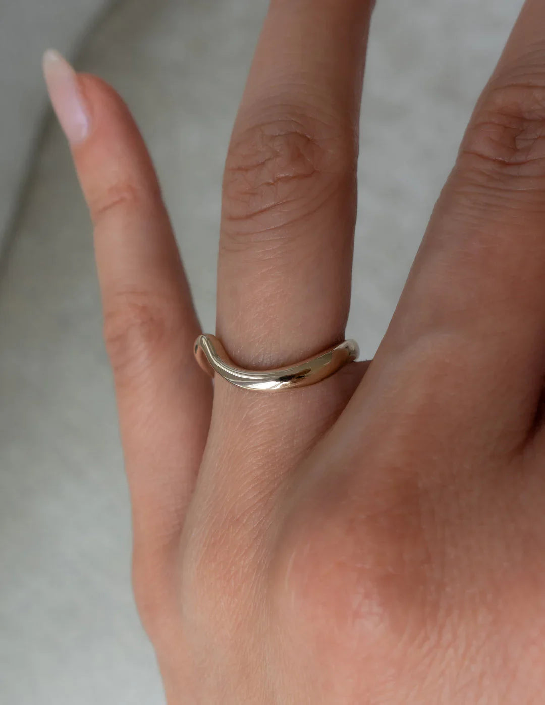 1.0CT Half Bezel Set Pear Lab Grown Diamond Unique Ring With Band