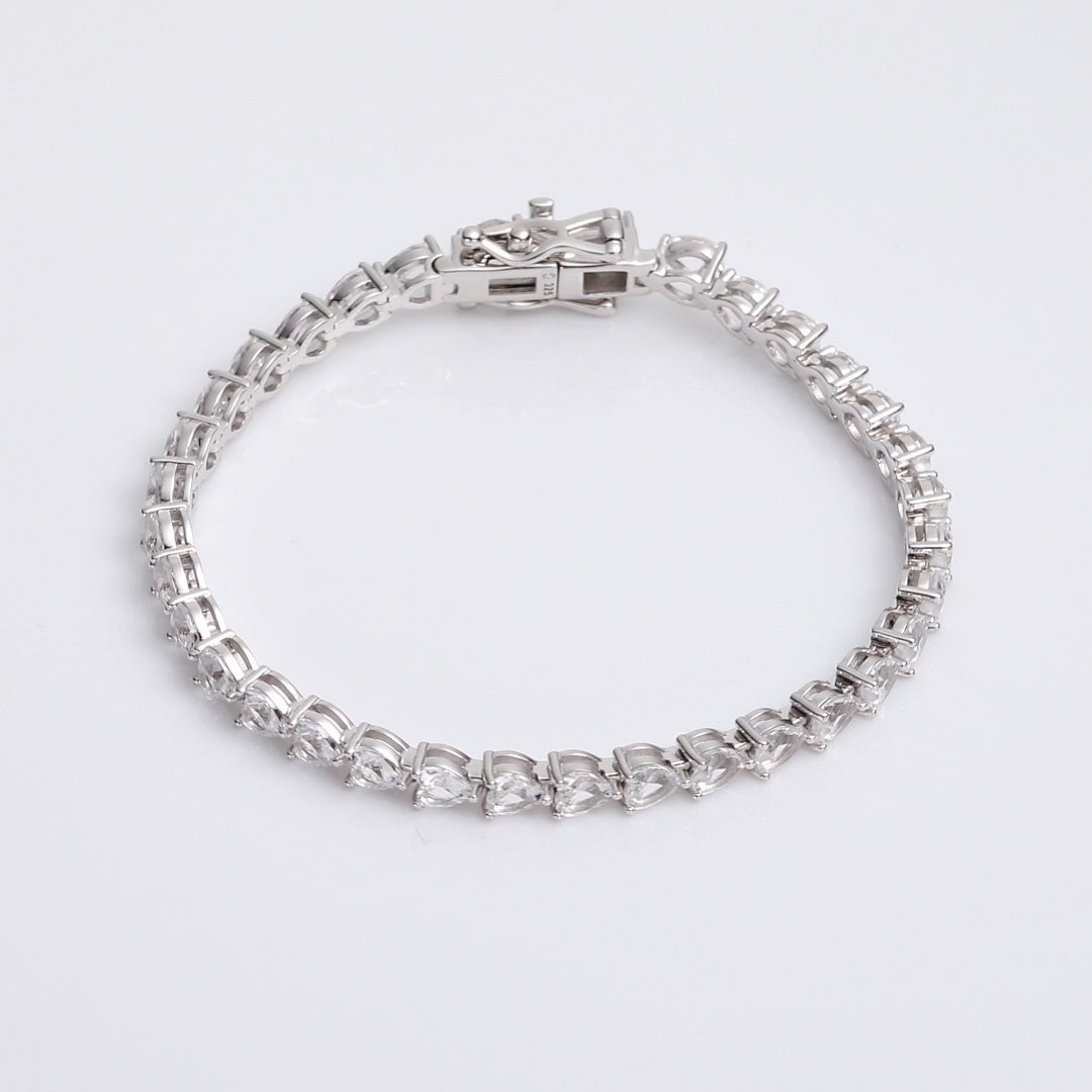 East West Heart Lab Grown Diamond Tennis Bracelet