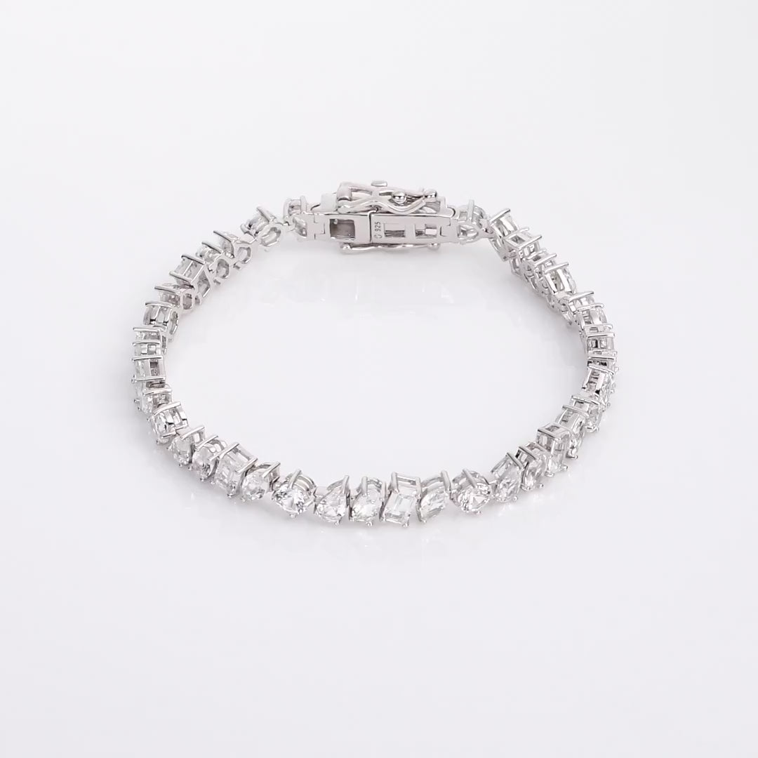 Mixed Shape Lab Grown Diamond Tennis Bracelet