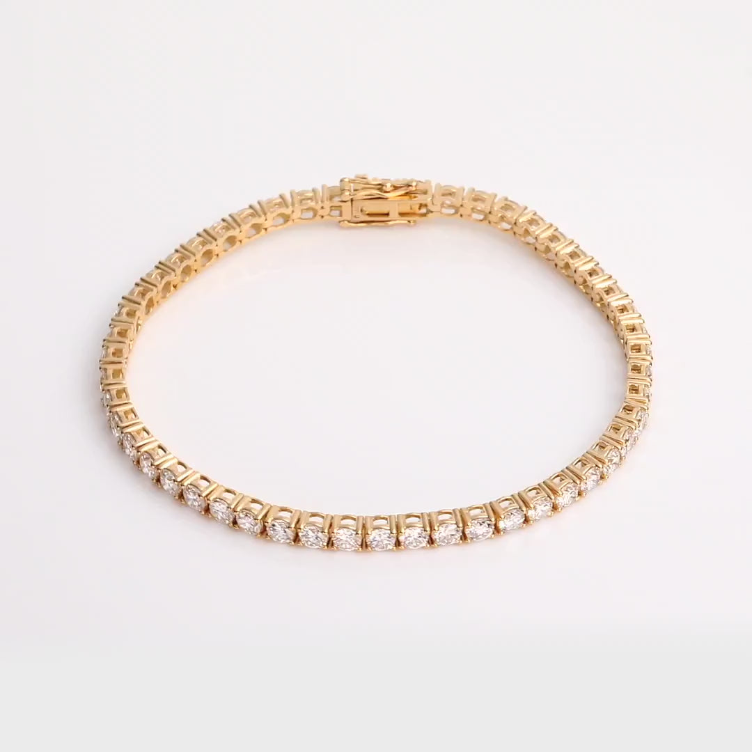 6.0ct Round Lab Grown Diamond Tennis Bracelet