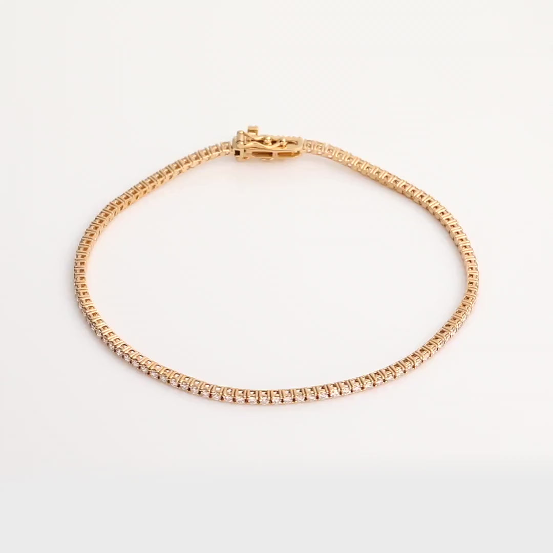 1.5tcw Round Lab Grown Diamond Tennis Bracelet